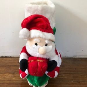 Santa on a train stocking